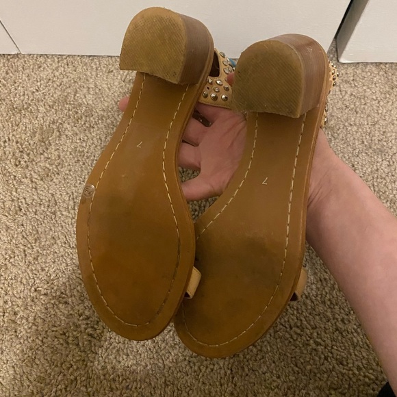 Jeffrey Campbell Ibiza sandals with turquoise gems - Picture 7 of 8